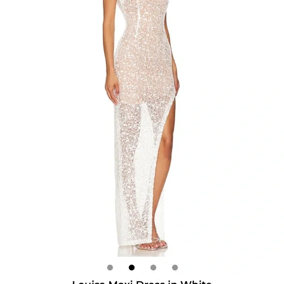 green emerald velvet dress Nadine Merabi Nina Gold Dress L